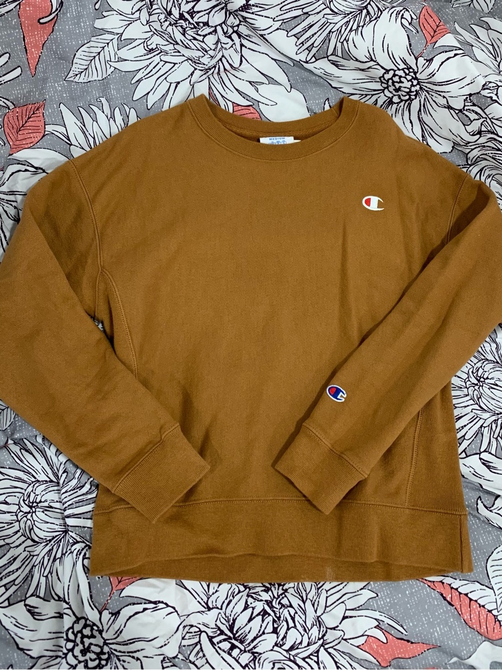 Champion Reverse Weave Medium Rust Brown Crewneck Sweatshirt